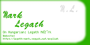 mark legath business card